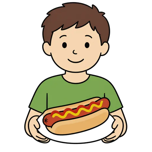Piktogram AAC: hot dog