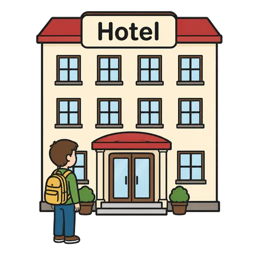 Piktogram AAC: hotel