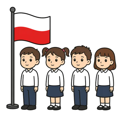 Piktogram AAC: hymn polski