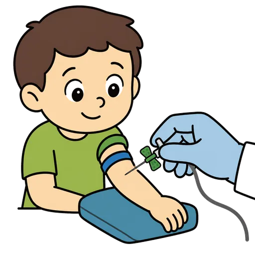 AAC-Piktogramm: Schmetterlingsnadel (Kinderblutentnahme-Nadel)