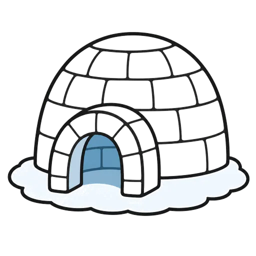 Piktogram AAC: igloo