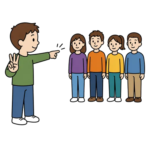 AAC pictogram: count people in a group