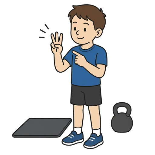 AAC pictogram: how many times (count repetitions of an exercise)