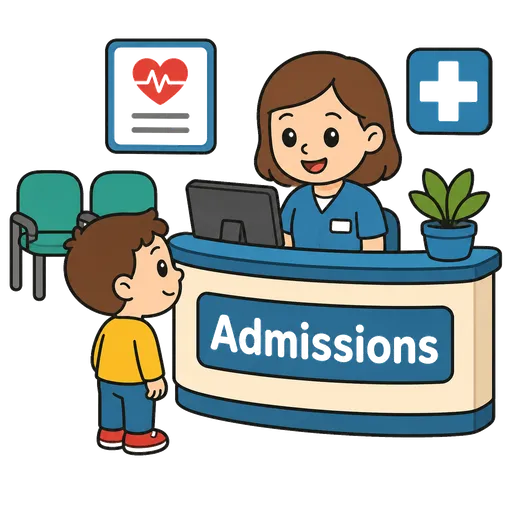 Piktogram AAC: izba przyjęć
