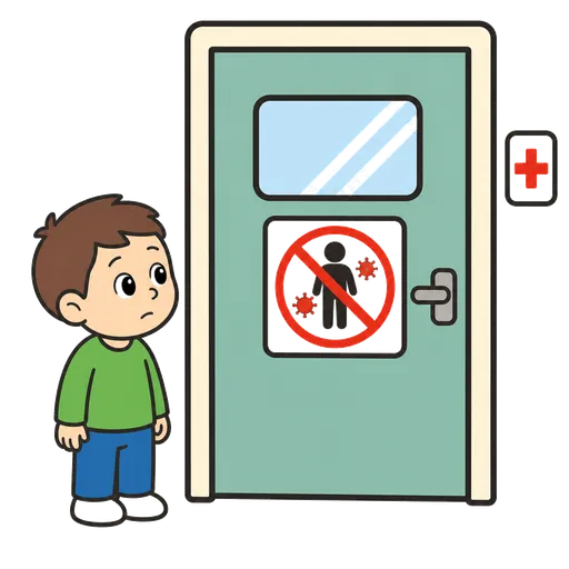 AAC-Piktogramm: Isolierstation