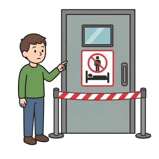 Pittogramma CAA: reparto di isolamento