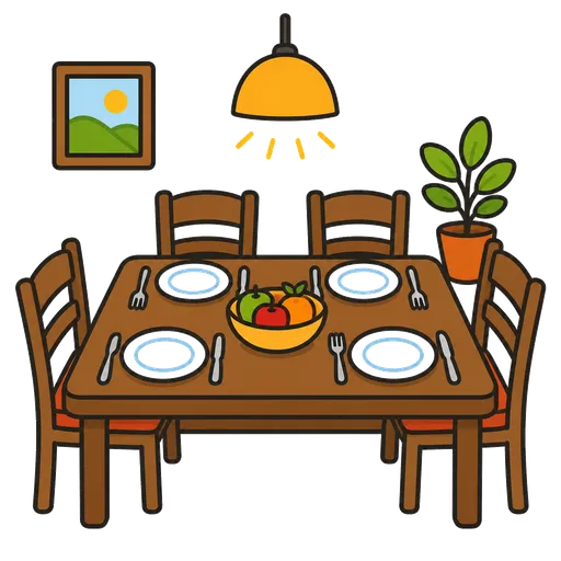 AAC pictogram: dining area
