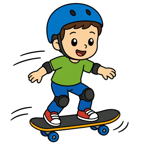 AAC-Piktogramm: Skateboard fahren