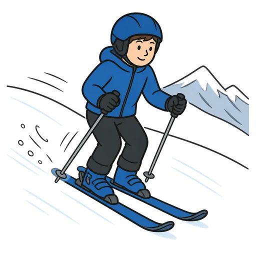 AAC-Piktogramm: Skifahren