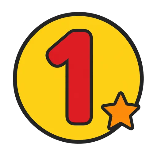 AAC pictogram: one (number)