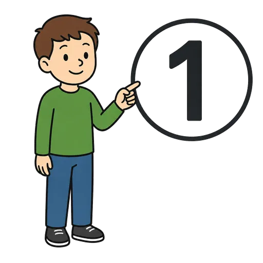 Pictograma CAA: number one