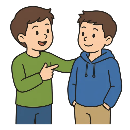Pictograma CAA: Estoy orgulloso de mi amigo