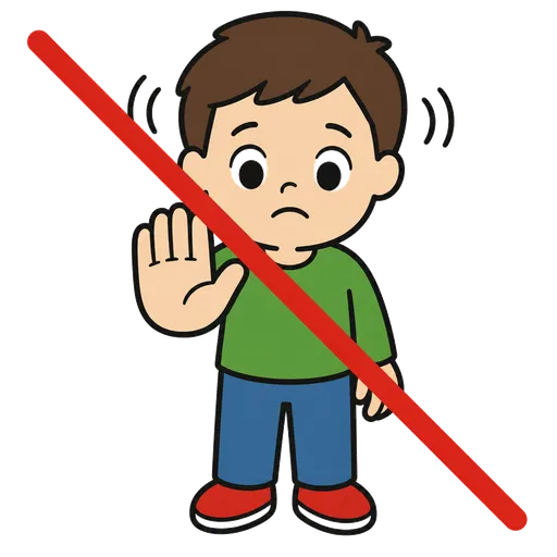 Pittogramma CAA: non ancora, non ora