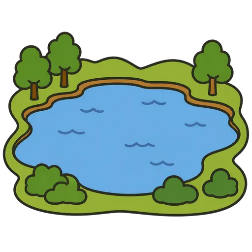 Піктограма АДК: озеро