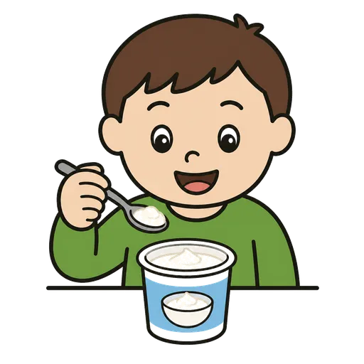 Piktogram AAK: bílý jogurt