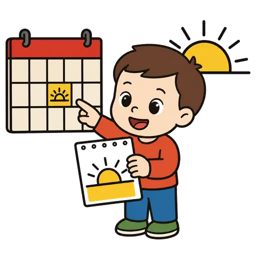 Piktogram AAC: jutro rano