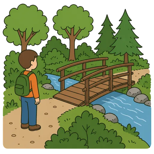 Piktogram AAK: lesní lávka