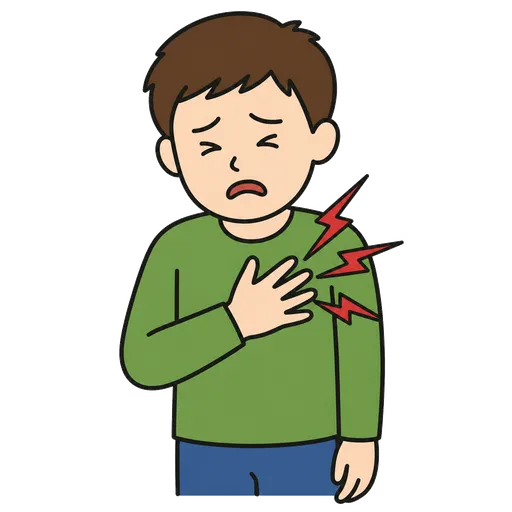 Pittogramma CAA: dolore lancinante al cuore