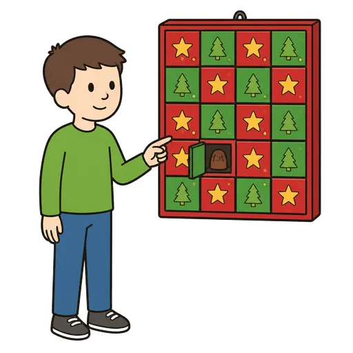 Pittogramma CAA: calendario dell’Avvento