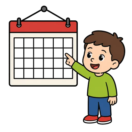 Pictograma CAA: calendario de pared