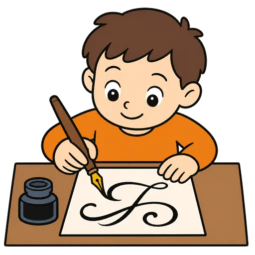 Piktogram AAK: kaligrafie