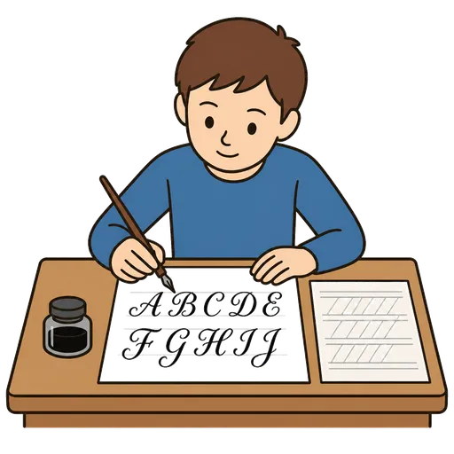 Piktogram AAK: kaligrafie