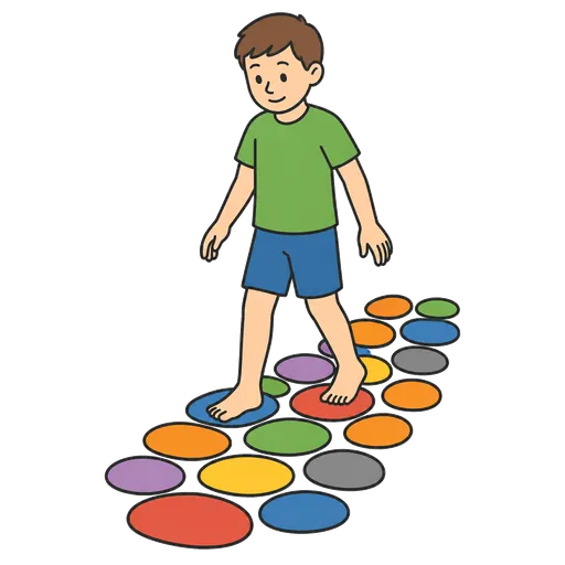 Piktogram AAC: kamienie sensoryczne