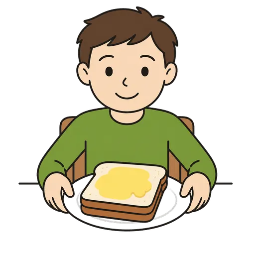 AAC-Piktogramm: Sandwich mit Butter