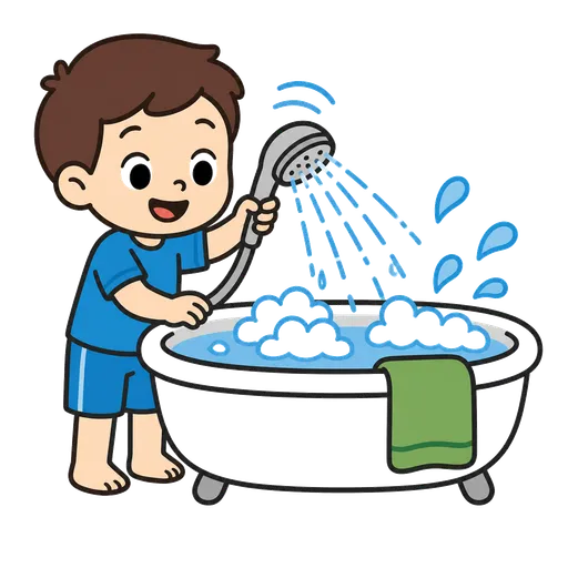 Pittogramma CAA: fare il bagno