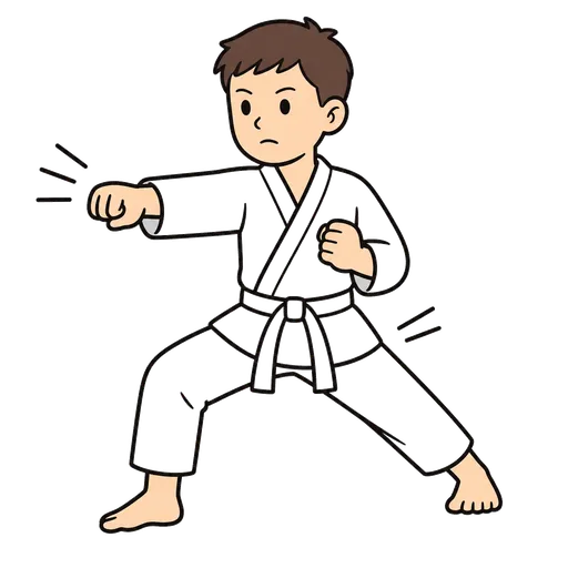 Piktogram AAC: karate