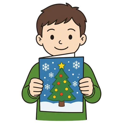 Pittogramma CAA: biglietto di Natale
