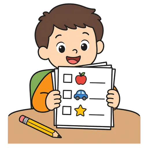 Piktogram AAC: karty pracy