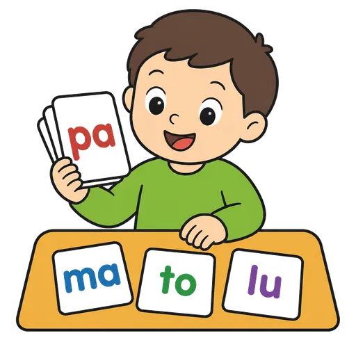 Piktogram AAC: karty z sylabami