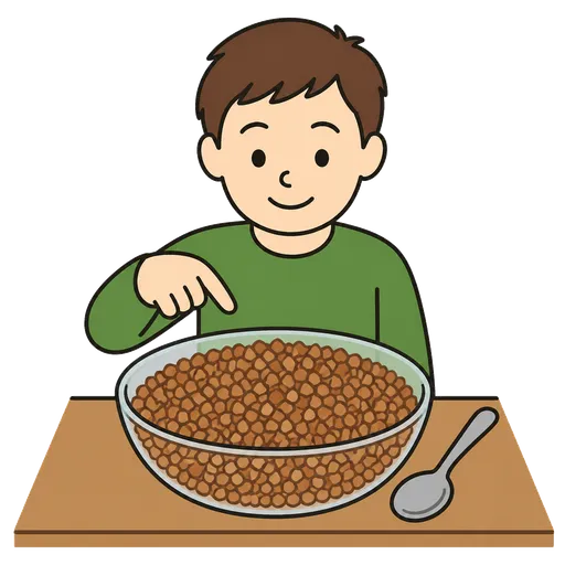 Pittogramma CAA: grano saraceno in chicchi