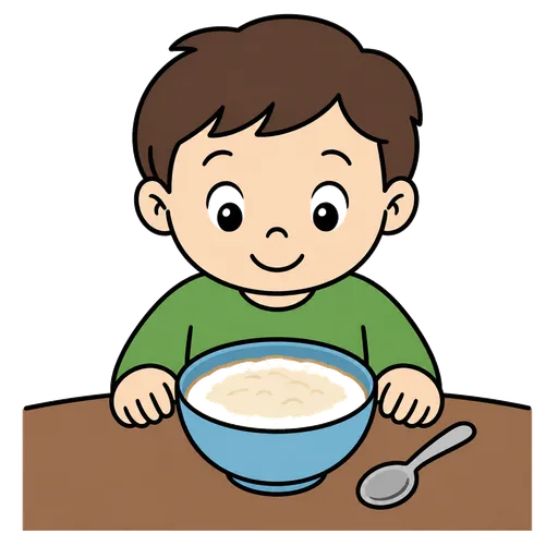 Pittogramma CAA: Porridge con latte