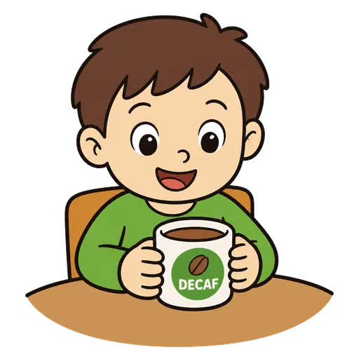 Piktogram AAK: kafe bez kofeinu