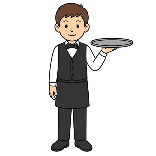 Piktogram AAC: kelner