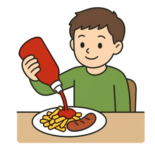 Piktogram AAK: kečup