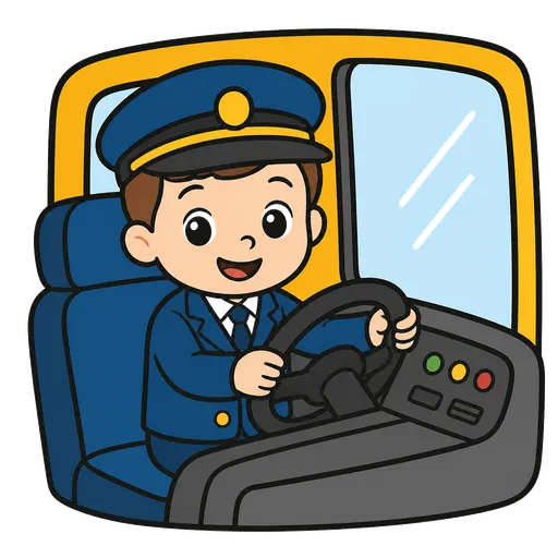 Piktogram AAK: řidič autobusu