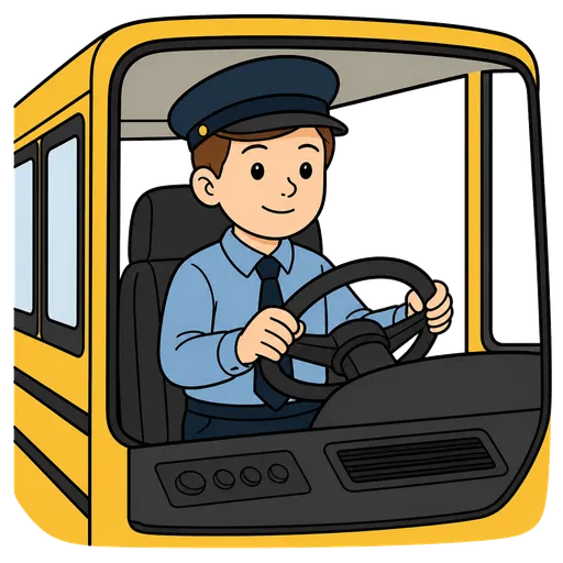 AAC-Piktogramm: Schulbusfahrer/in