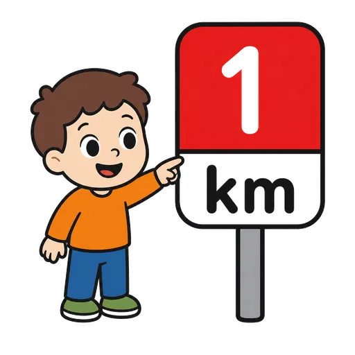 Piktogram AAC: kilometr