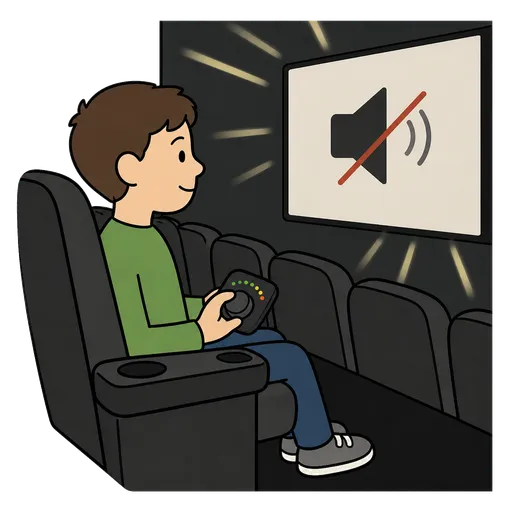 Piktogram AAC: kino przyjazne sensorycznie