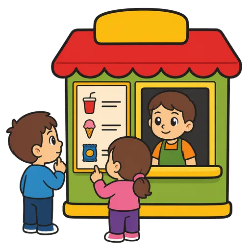 Piktogram AAC: kiosk