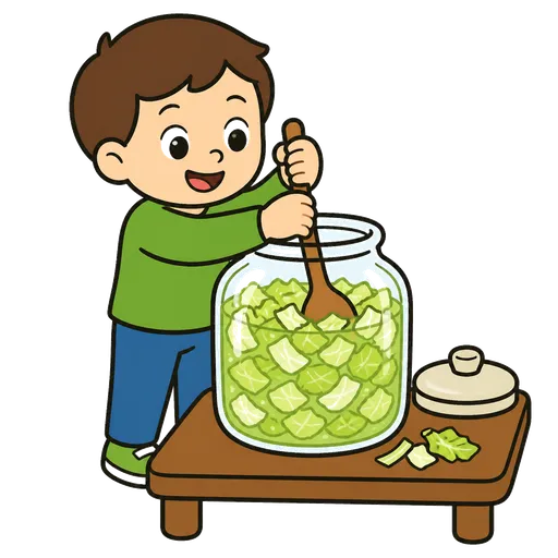 AAC pictogram: Fermenting cabbage