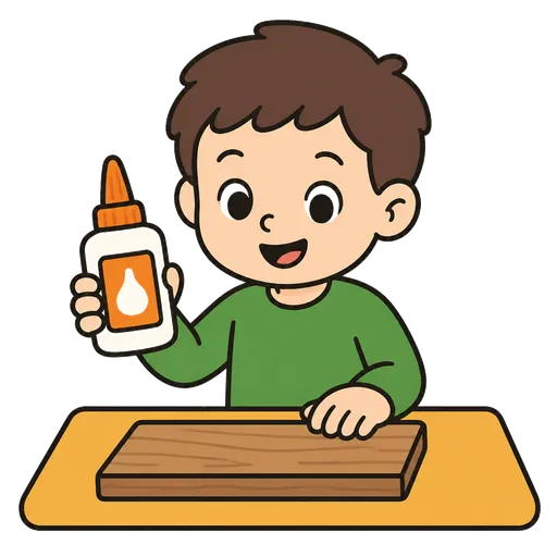 Piktogram AAC: klej do drewna