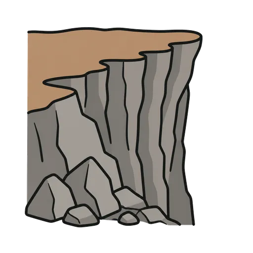 Pittogramma CAA: scogliera
