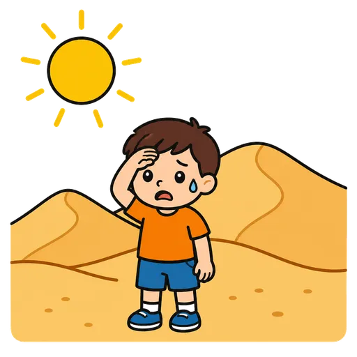 Pittogramma CAA: clima del deserto