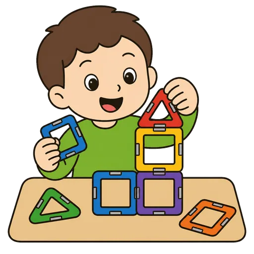 Piktogram AAC: klocki magnetyczne