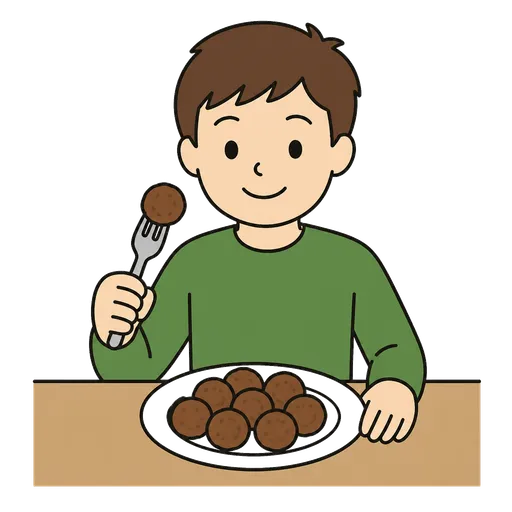 Pittogramma CAA: Polpette di carne