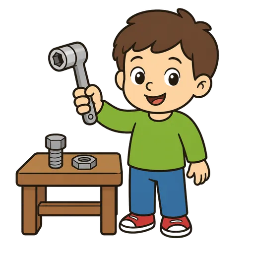 Piktogram AAC: klucz nasadowy